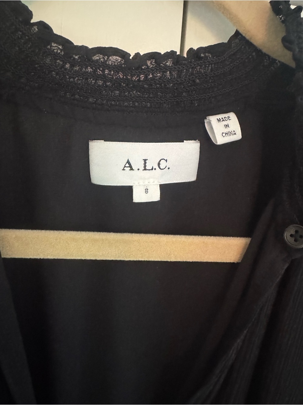 A.L.C. Black Mini Dress